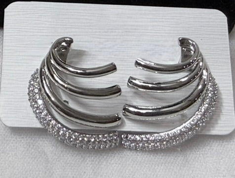 Radiant Arc American Diamond Ear Cuffs