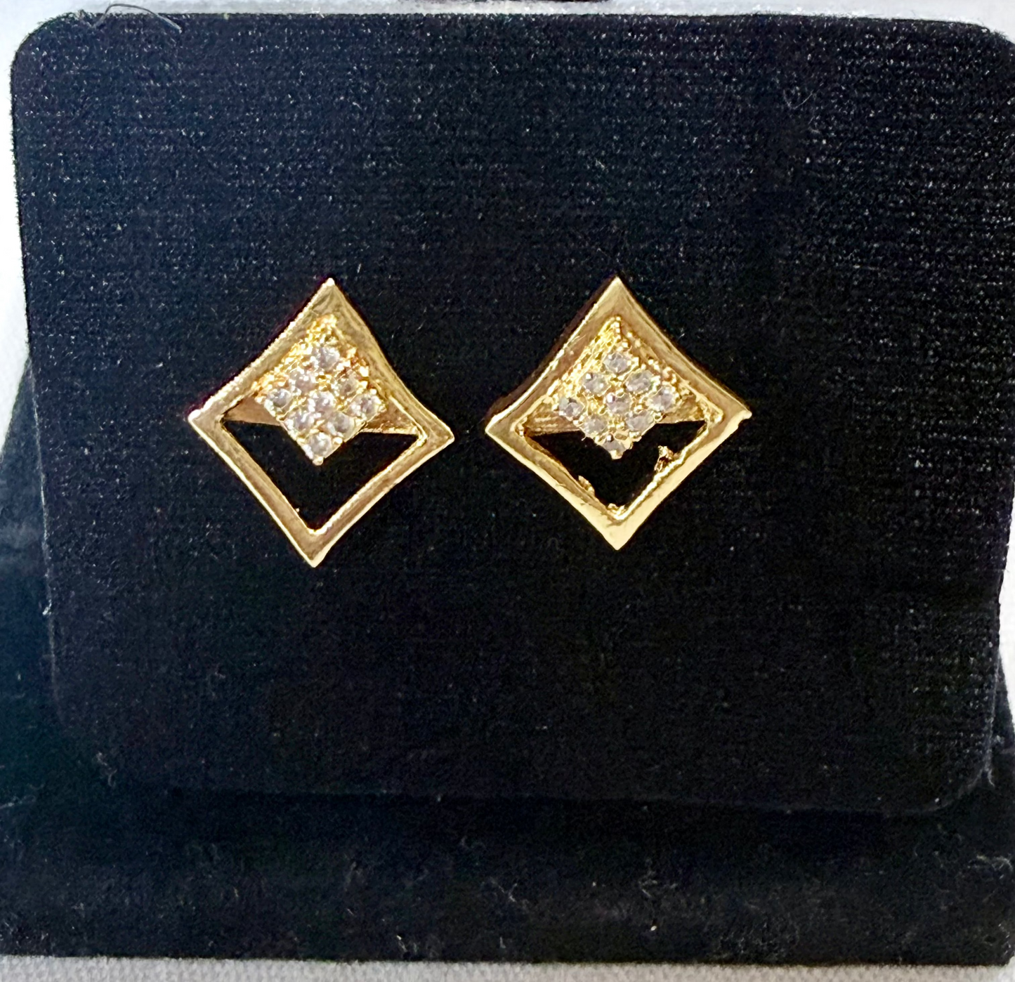 Aurora Twist American Diamond Stud Earrings