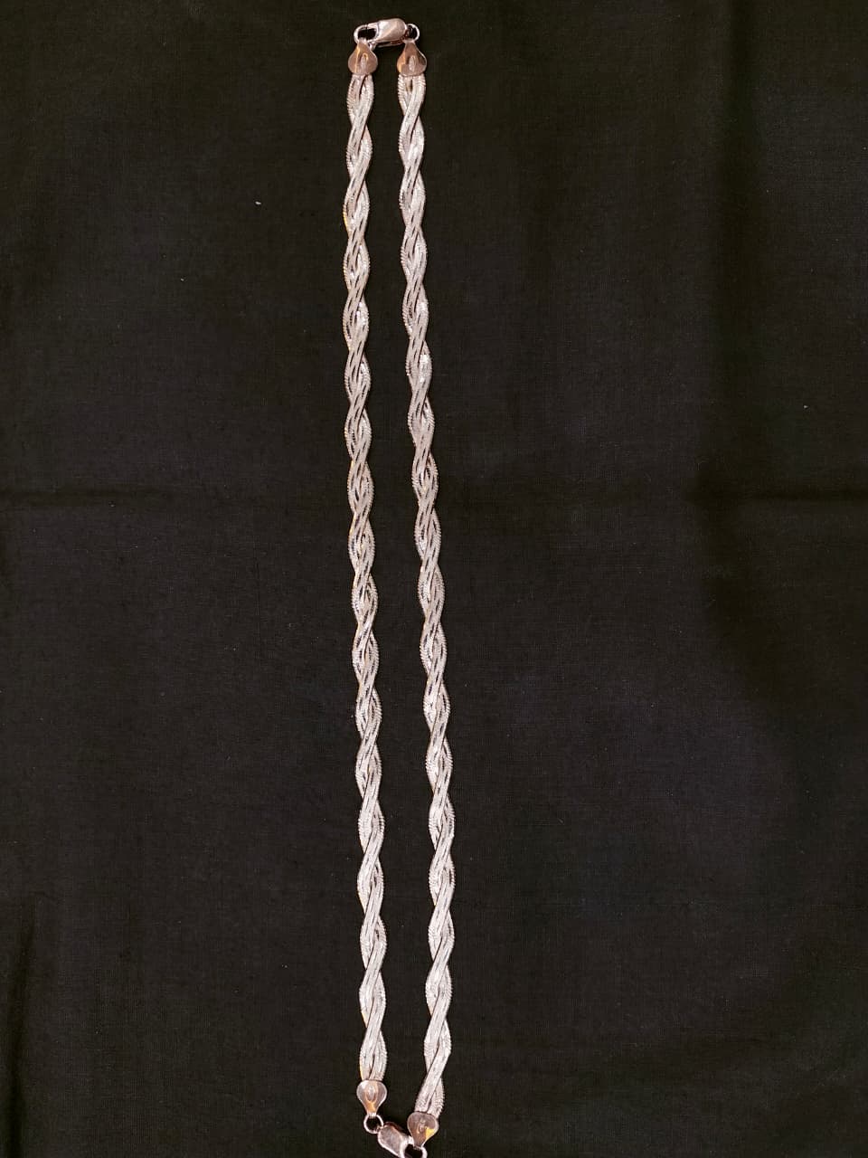 Woven Grace 925 Silver Anklet