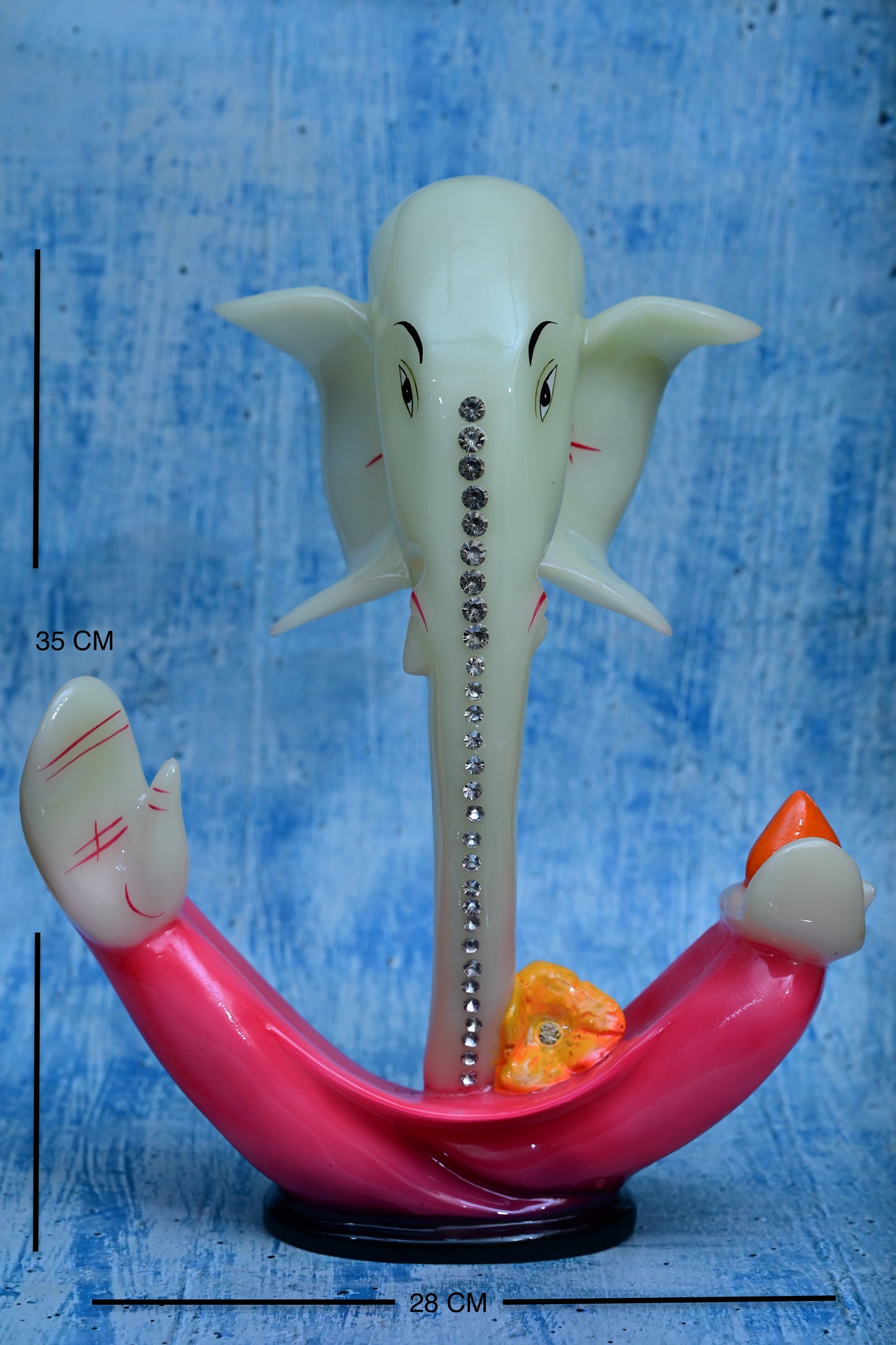 Leela Vinayaka – Glossy Modern Ganesha Statue (35 cm)