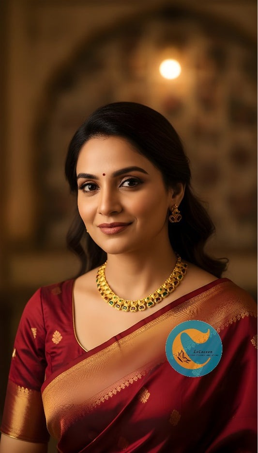 Traditional Kemp Stone Necklace Set with Earrings Multicolour