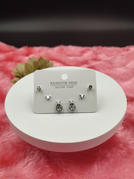 Butterfly Radiance Trio Earring Set