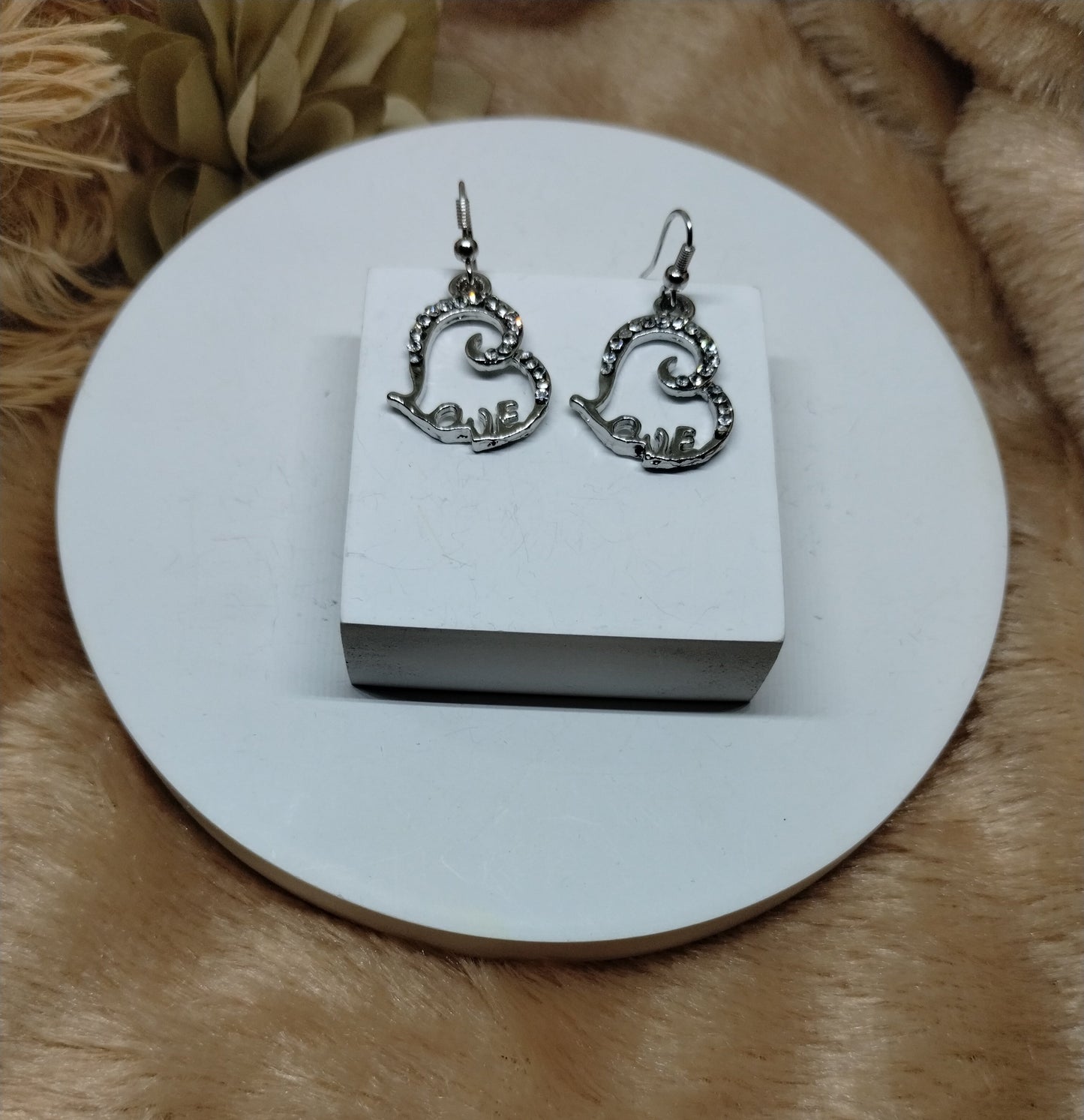 Forever Love Crystal Heart Earrings