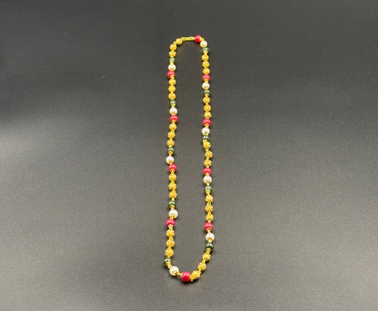 Multi-Colour Beaded Long Chain