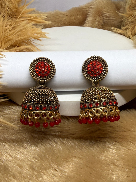 Regal Sparkle Dome Jhumkas