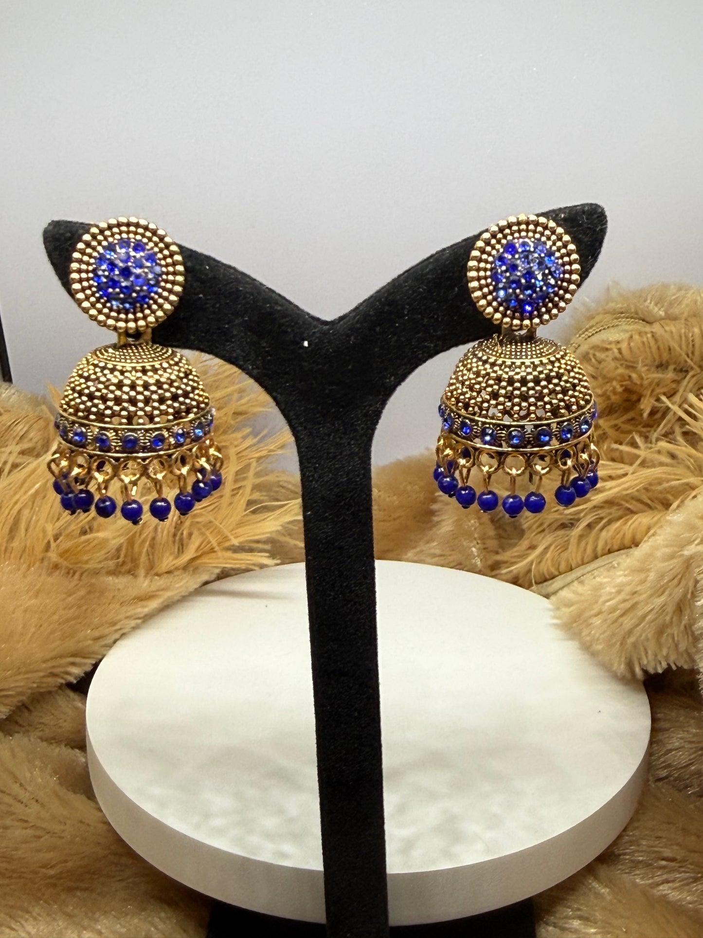 Regal Sparkle Dome Jhumkas