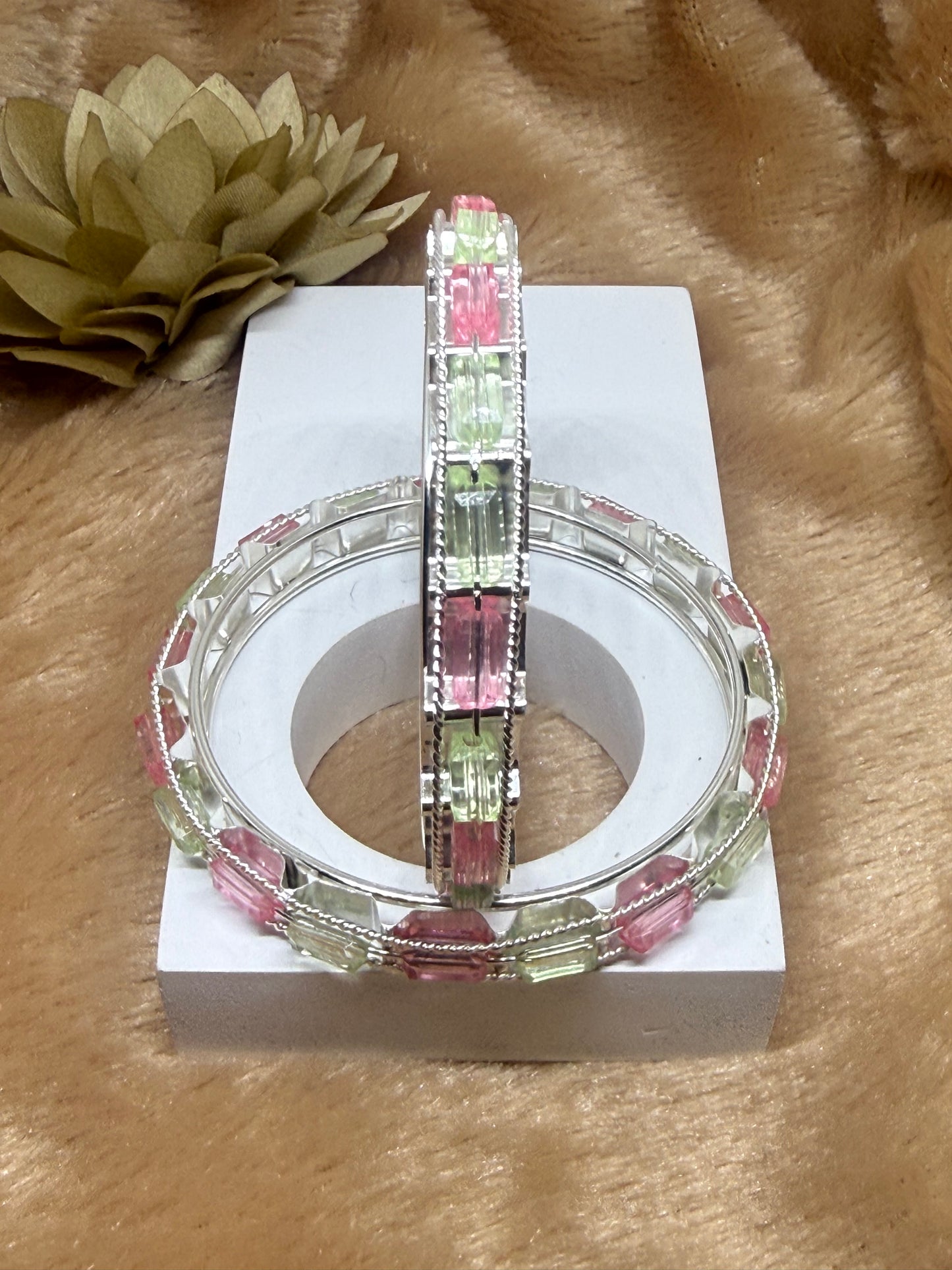 Pastel Prism Bangle Set