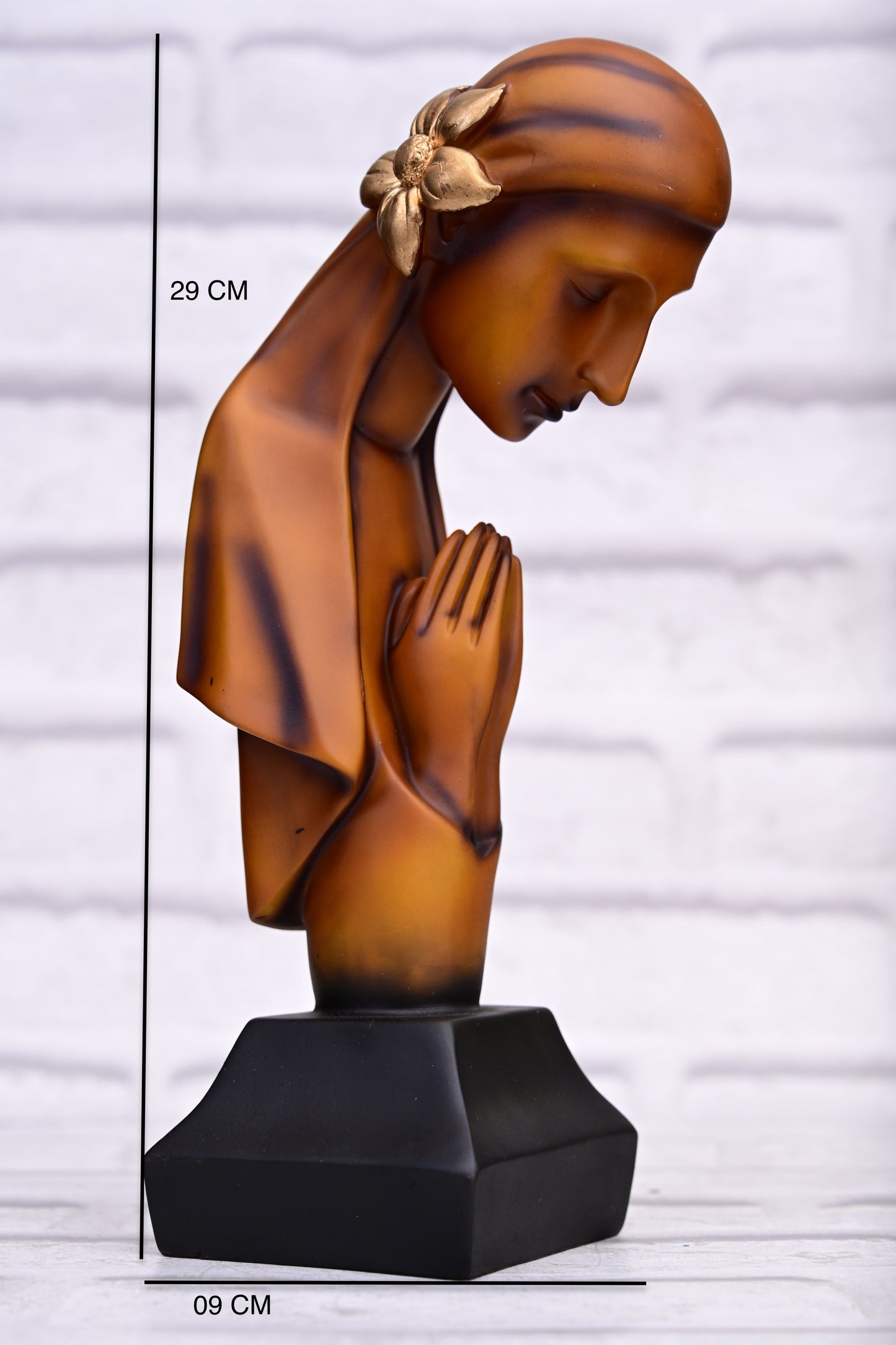 The Namaste Monk – Resin Statue in Meditative Pose