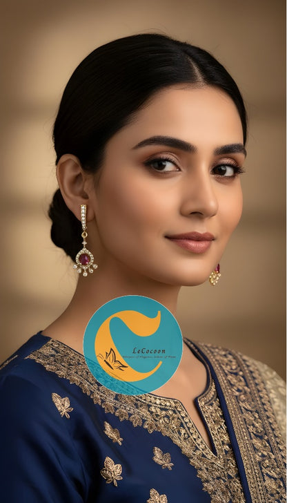 Rose Blush Teardrop Danglers