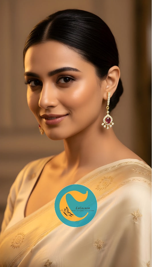 Rose Blush Teardrop Danglers