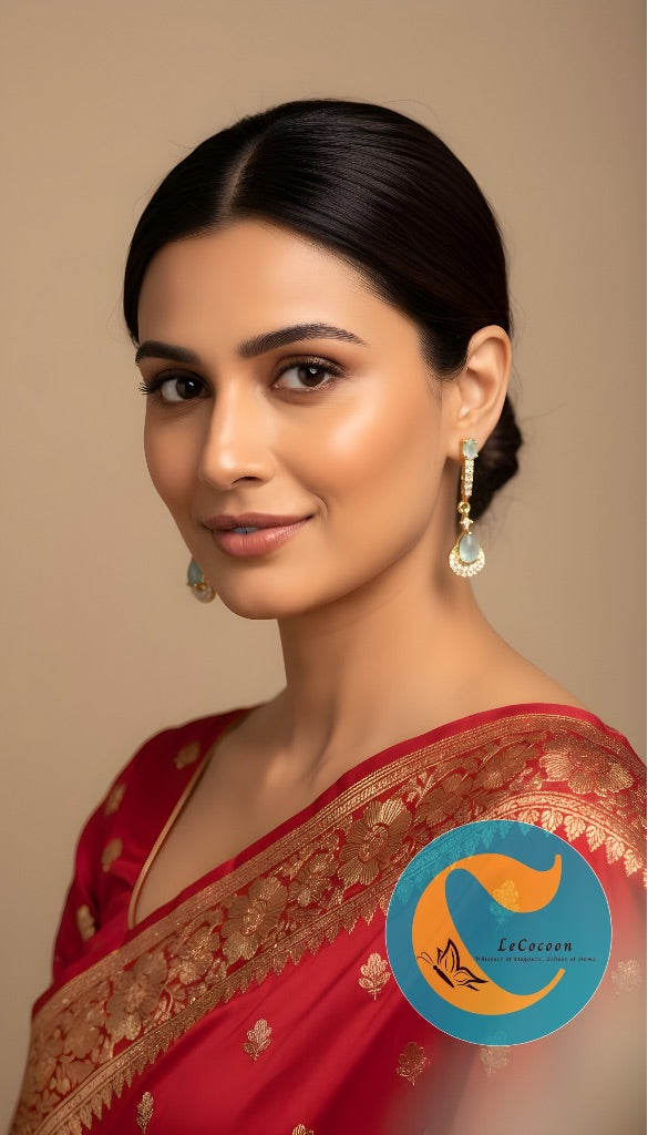 Mint Green Teardrop Danglers