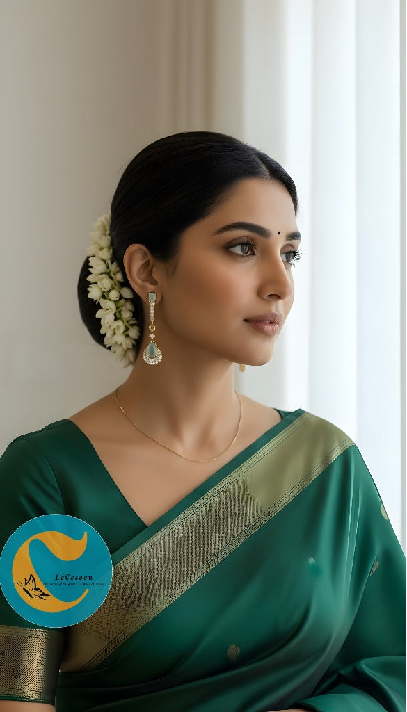 Mint Green Teardrop Danglers