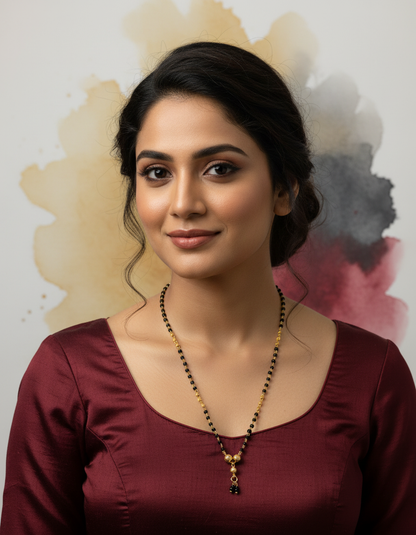 Classic Black Bead Mangalsutra Chain