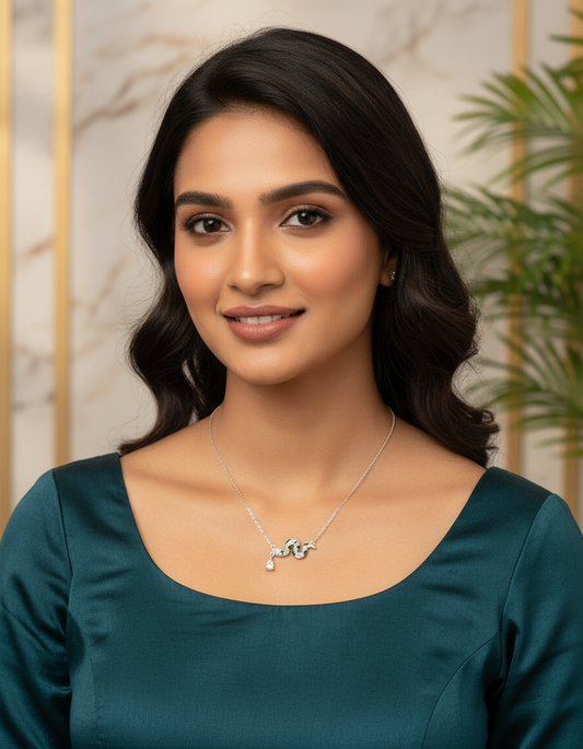 Serpentine Elegance Pendant Necklace
