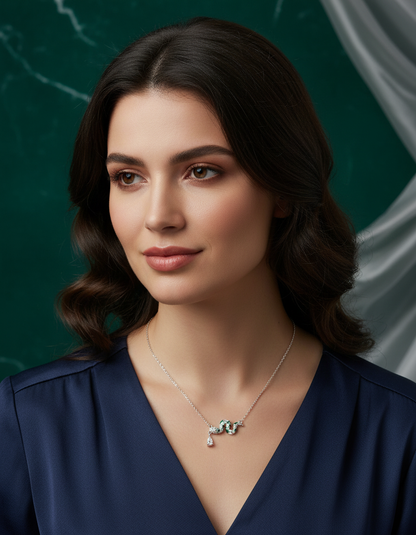 Serpentine Elegance Pendant Necklace
