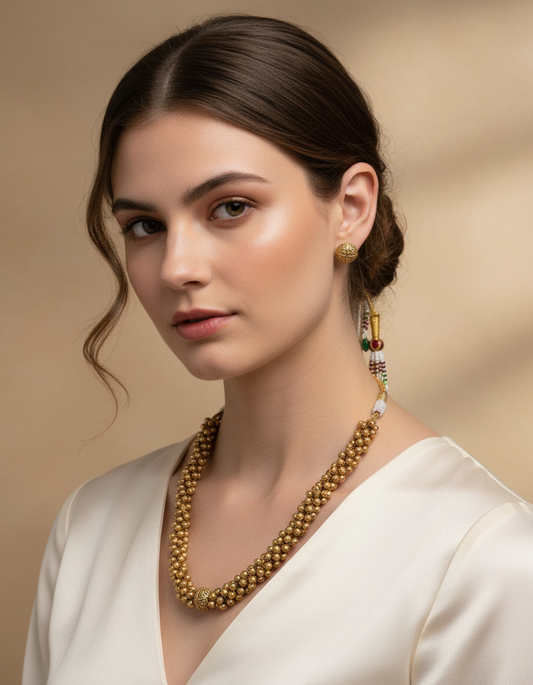 Heritage Bead Cluster Necklace Set