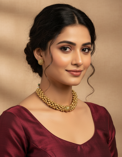 Heritage Bead Cluster Necklace Set