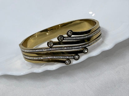 Celestial Stream Gold-Toned Bangle