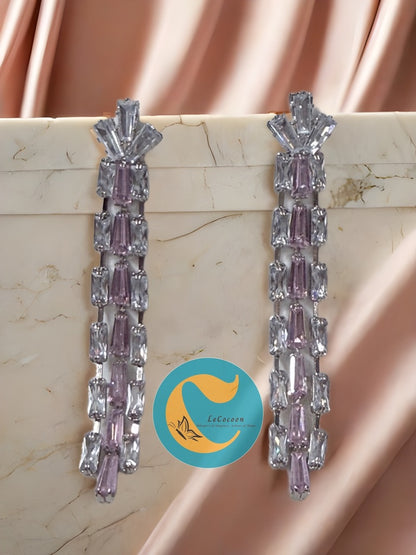 Frosted Lilac Radiance Earrings