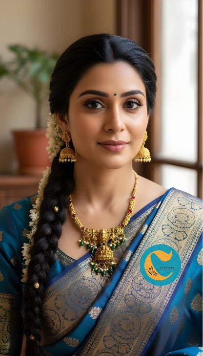 Pendant Necklace Set with Jhumkas