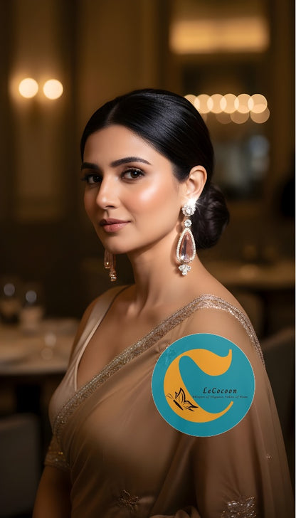 Rosé Whisper Teardrop Earrings