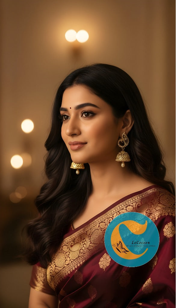 American Diamond Designer Jhumka Earrings