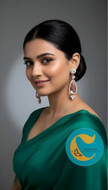 Rosé Whisper Teardrop Earrings