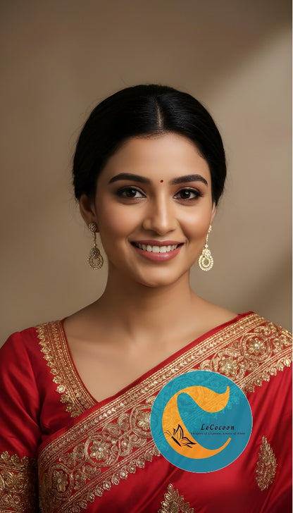 Ethereal Glow American Diamond Dangler Earrings