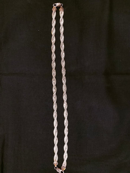 Woven Grace 925 Silver Anklet