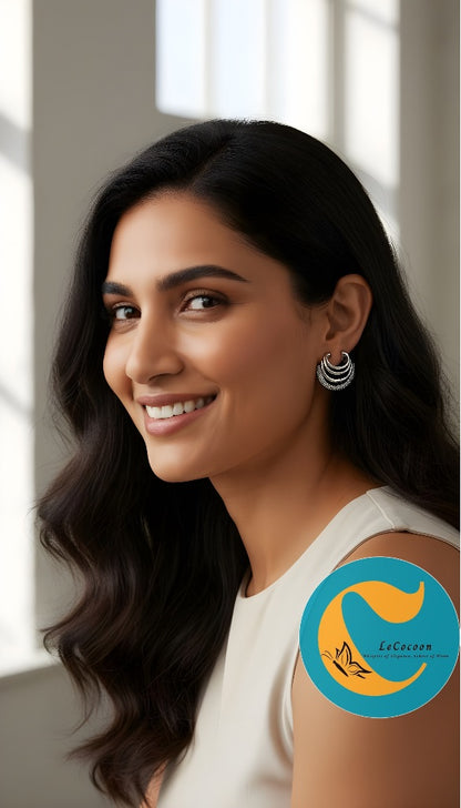 Radiant Arc American Diamond Ear Cuffs