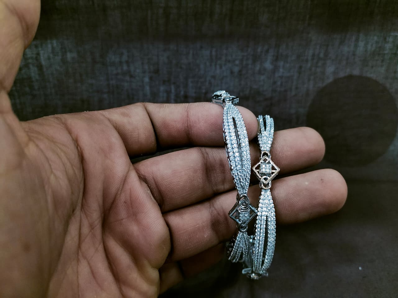 Celestia Twist 925 Silver Statement Bangles