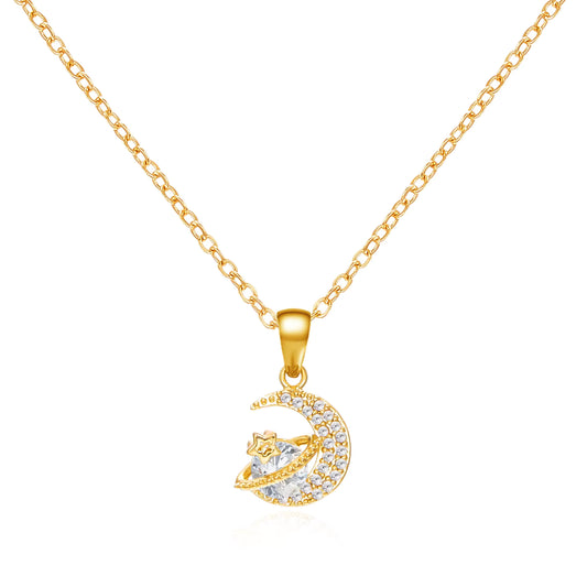 Gold Zircon Pendant Necklaces Jewellery