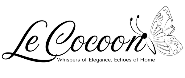 Logo of Le Cocoon with a butterfly illustration on a white background