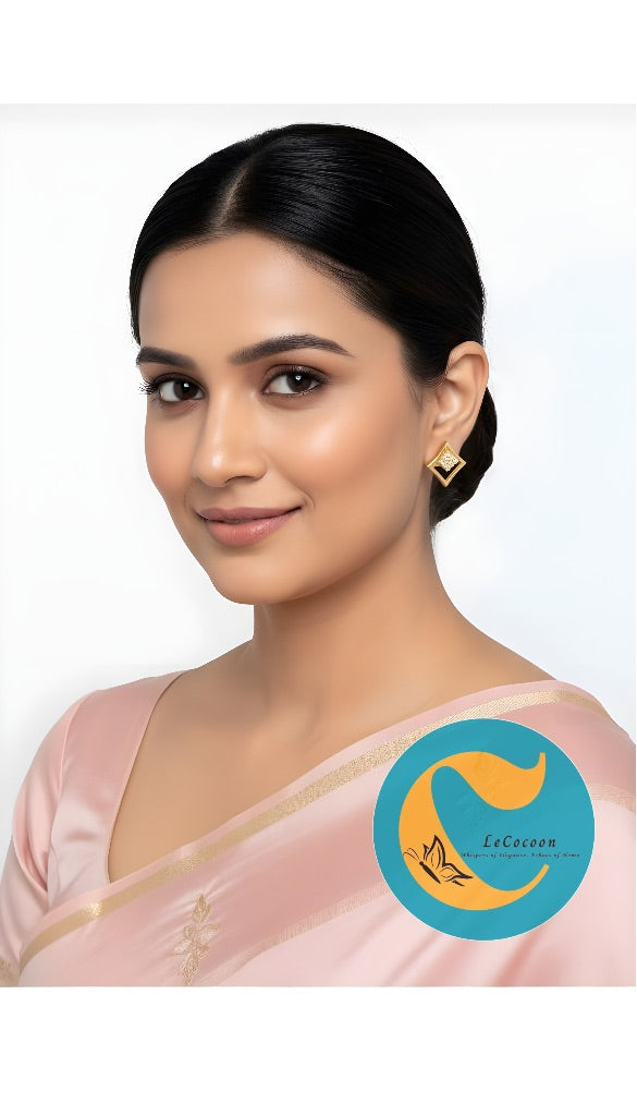 Aurora Twist American Diamond Stud Earrings