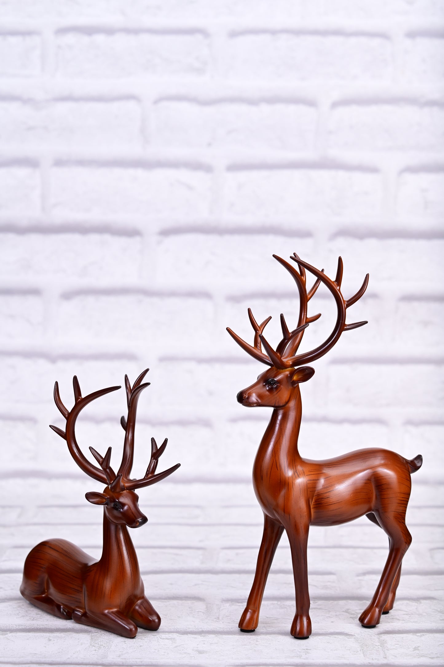 Regal Deer Duo – The Grace of Nature in Motion