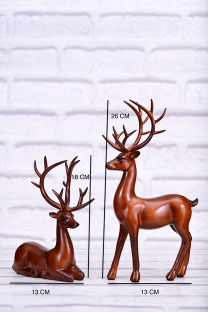 Regal Deer Duo – The Grace of Nature in Motion