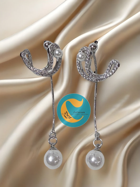Celestial Pearl Drop Earrings