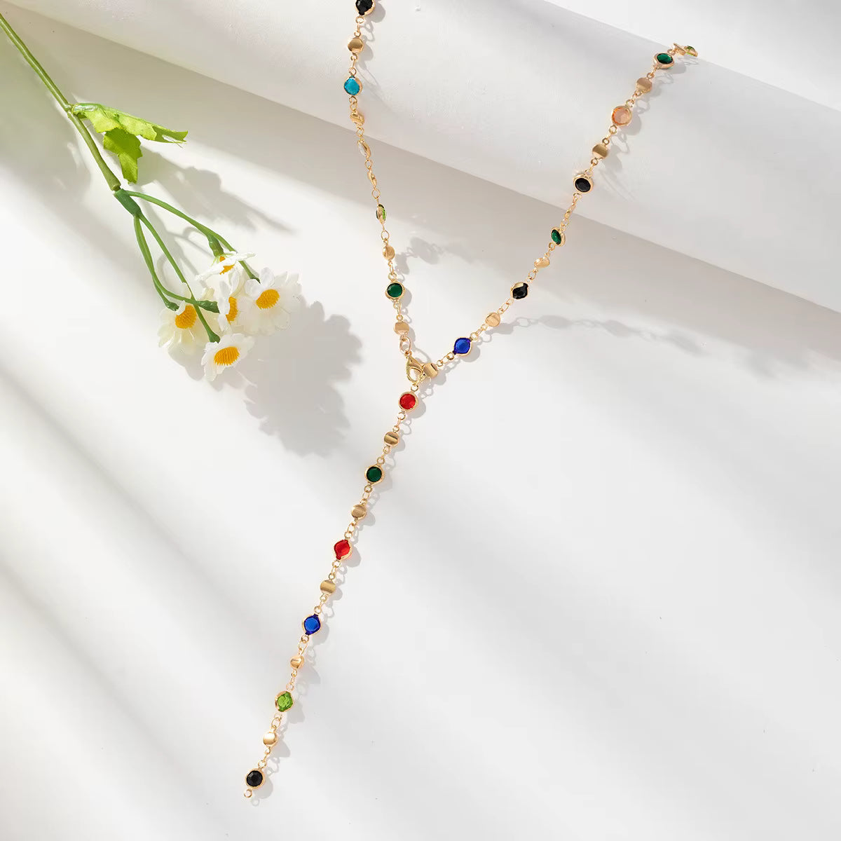 Bohemian Vintage Y-Shaped Long Chain Necklace