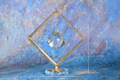 Orbit Table Accent with Crystal Core – Modern Luxe Design