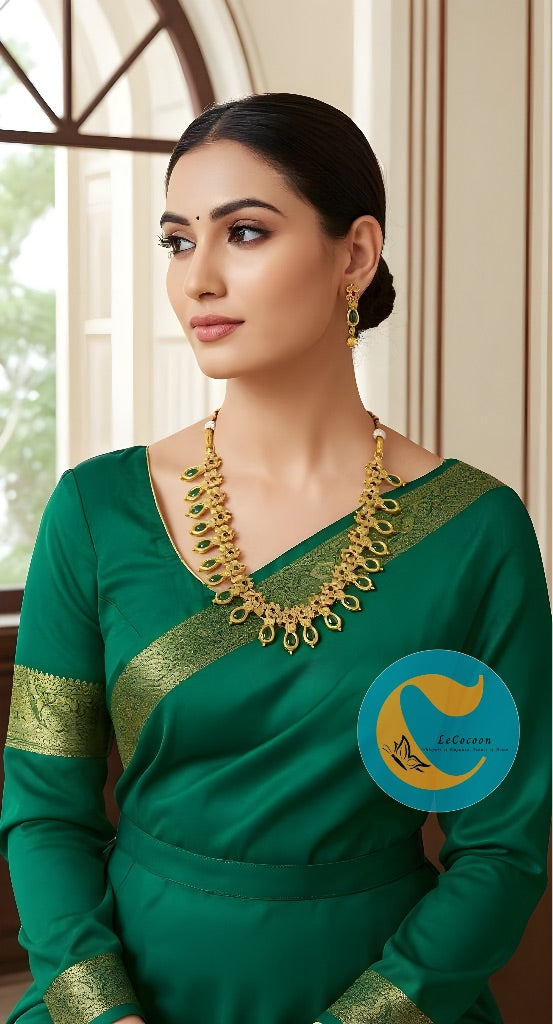 Necklace Set  Green Stone