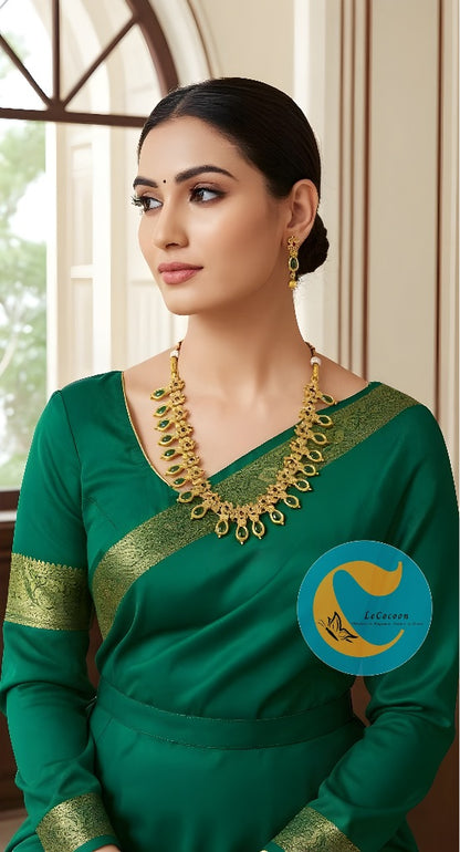 Necklace Set  Green Stone