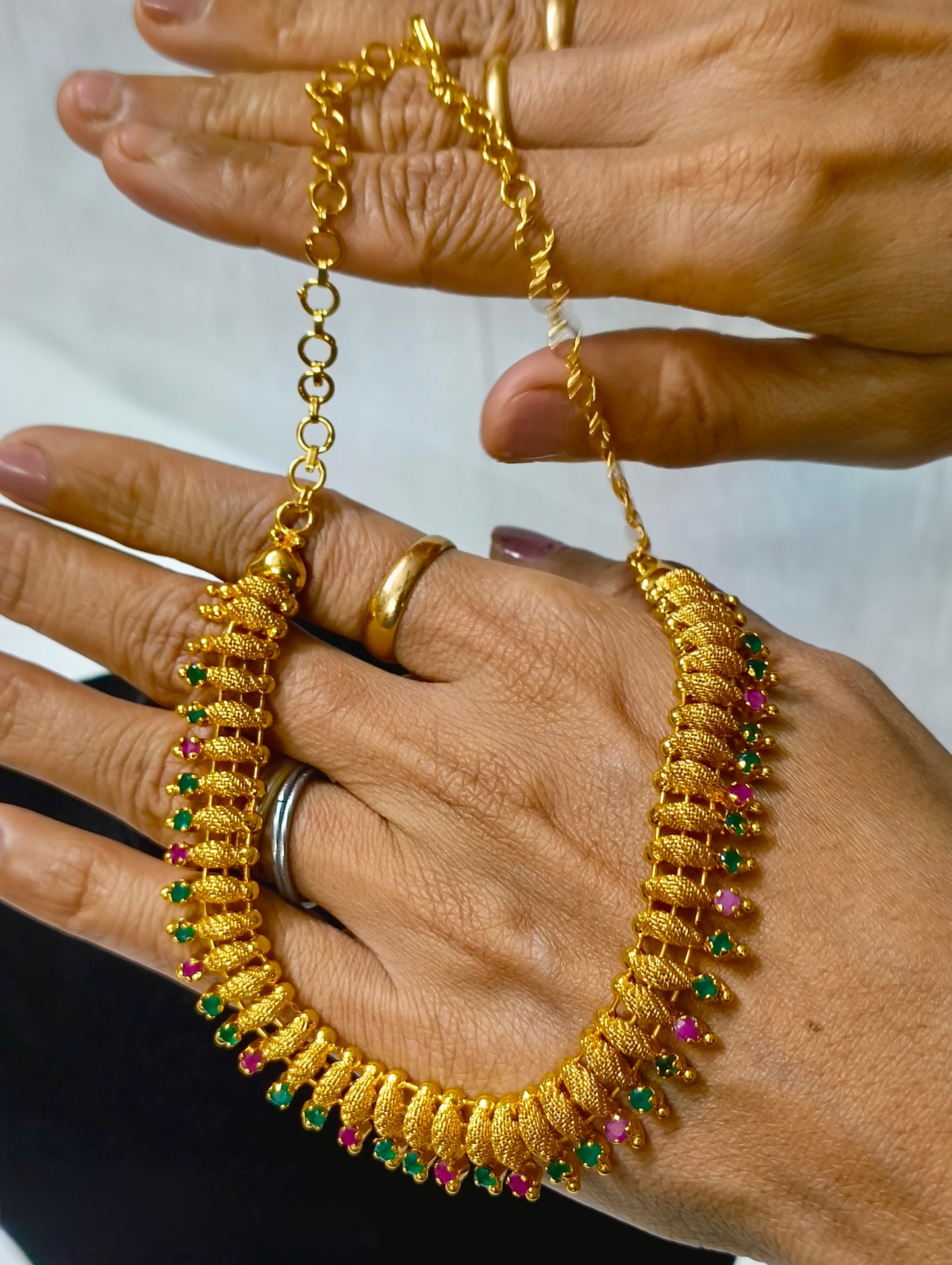 Necklace with Multicolour Stones