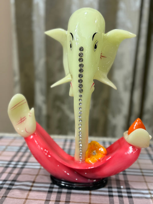 Leela Vinayaka – Glossy Modern Ganesha Statue (35 cm)