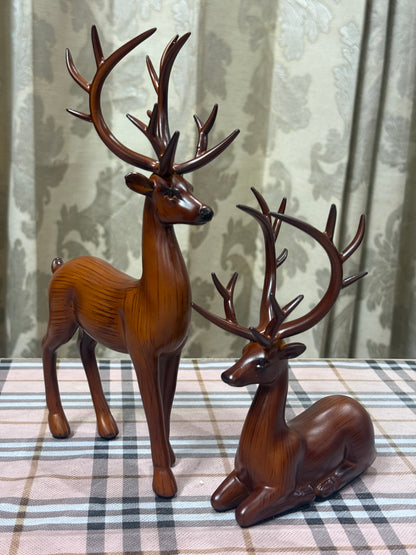 Regal Deer Duo – The Grace of Nature in Motion
