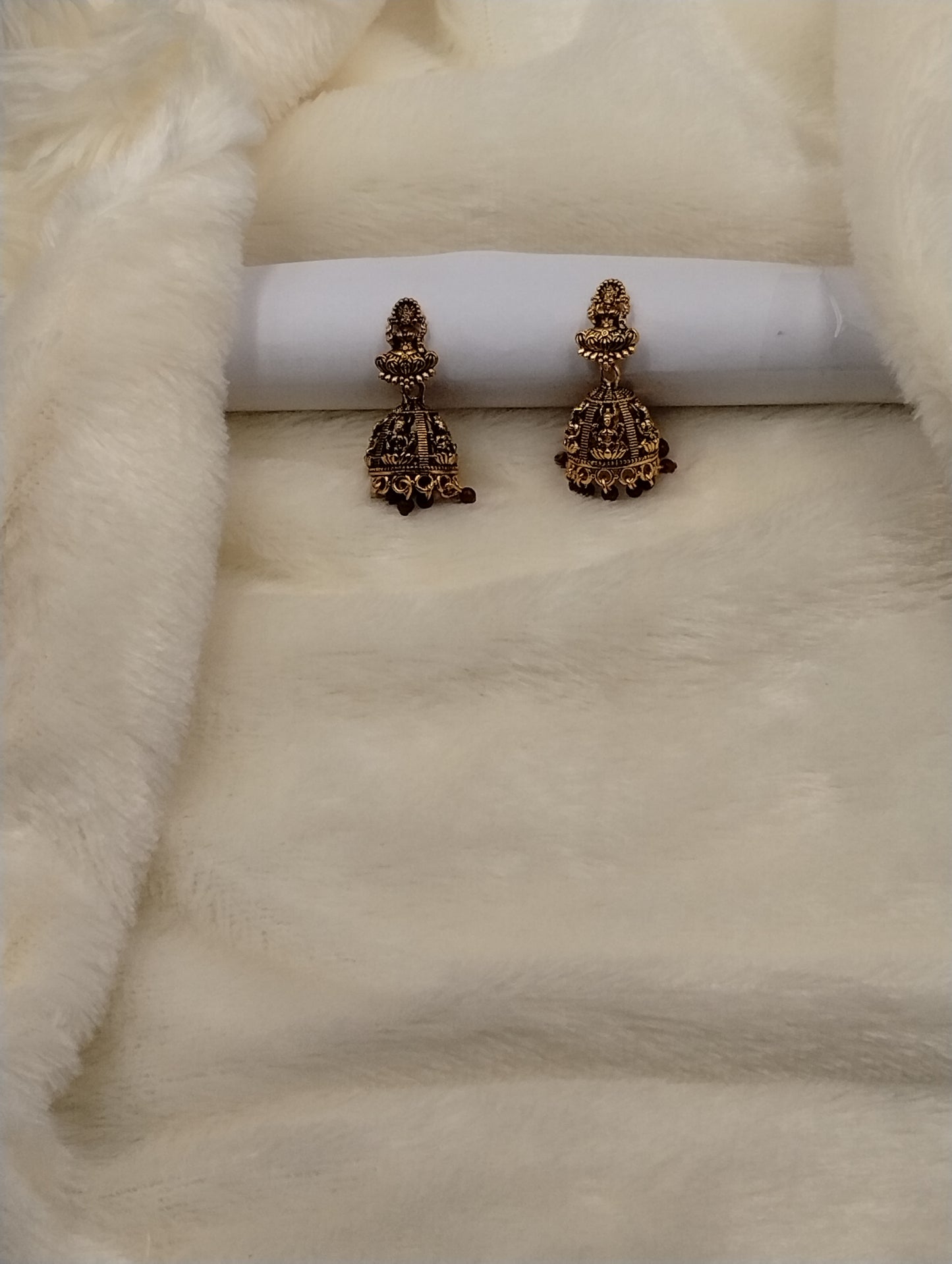 Lakshmi Temple Heritage Jhumka Earrings