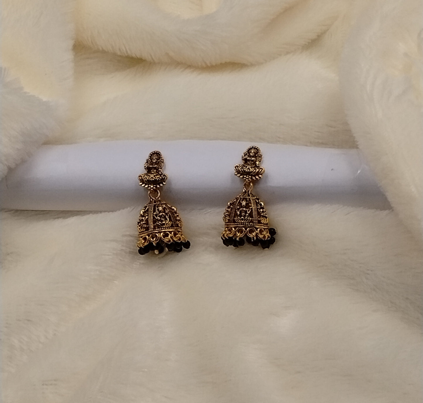 Lakshmi Temple Heritage Jhumka Earrings