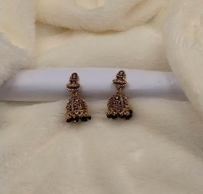 Lakshmi Temple Heritage Jhumka Earrings