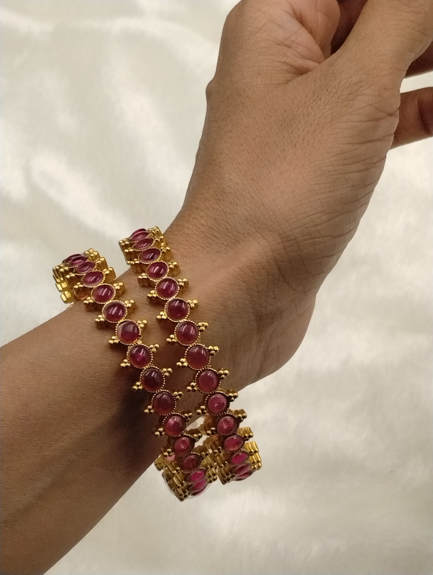 Kemp Stone Statement Bangle (Pair)