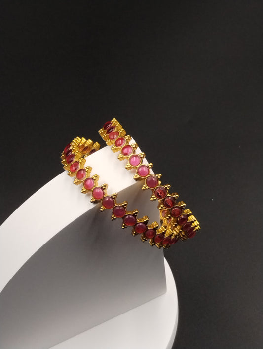Kemp Stone Statement Bangle (Pair)