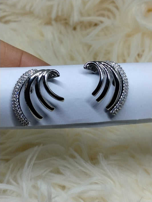 Radiant Arc American Diamond Ear Cuffs
